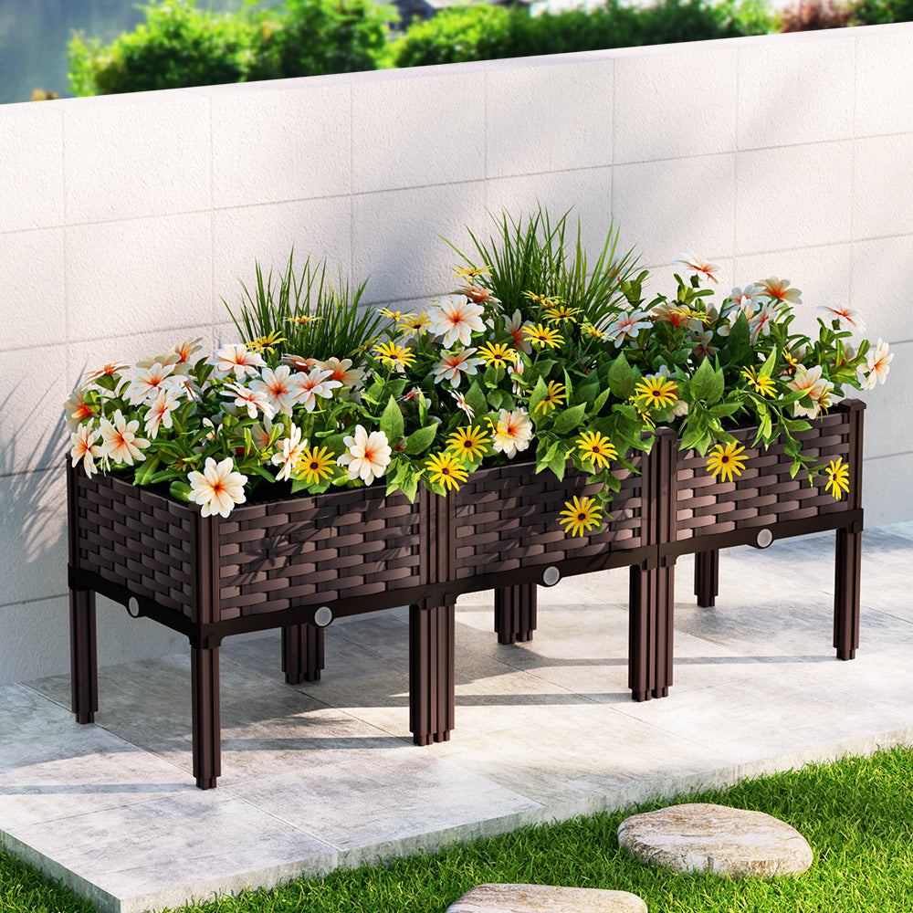 Durable Raised Planter Box - 120CM Galvanized Steel