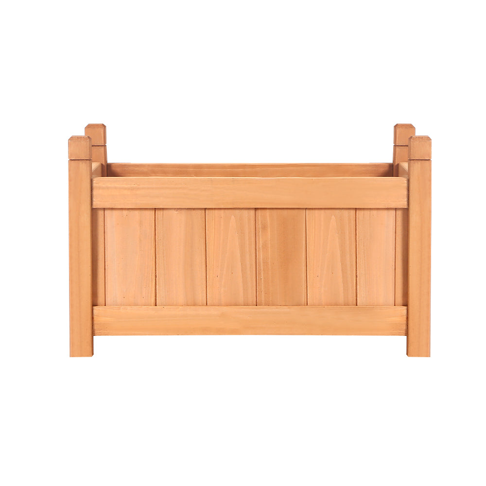 Garden Bed 60x30x33cm Wooden Planter Box Raised Container Growing