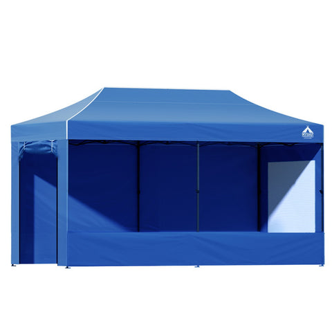 3X6 Pop Up Marquee Folding Tent - Blue