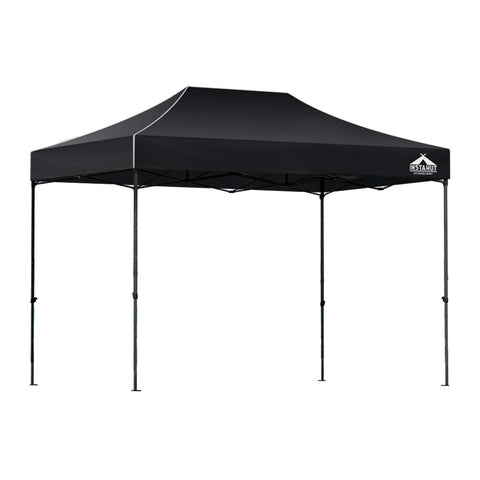 Instahut Gazebo Pop Up Marquee 3X4.5 Outdoor Wedding Gazebos Base Pod Kit Black