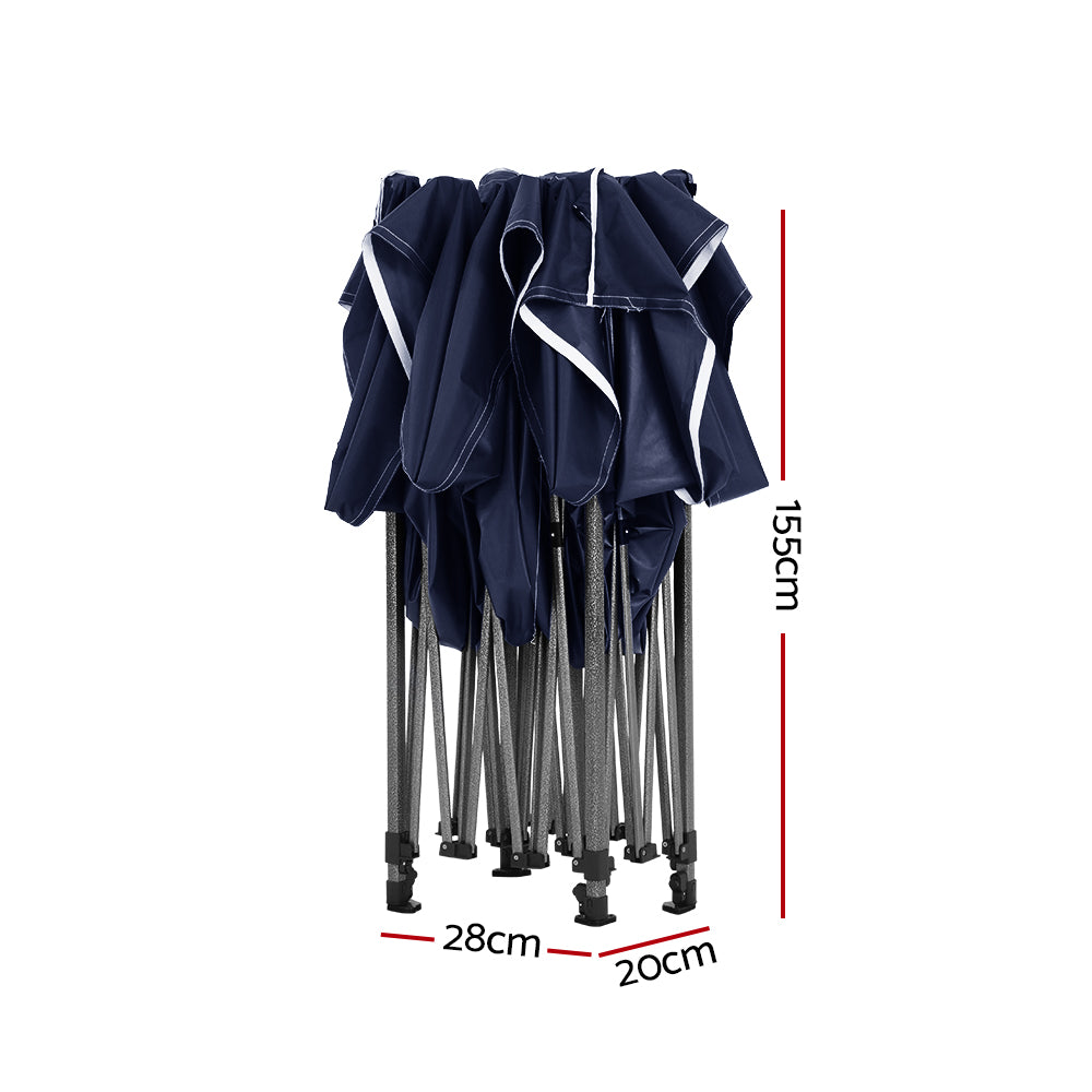 Pop Up 3X4.5M W/Base Podx4 - Navy