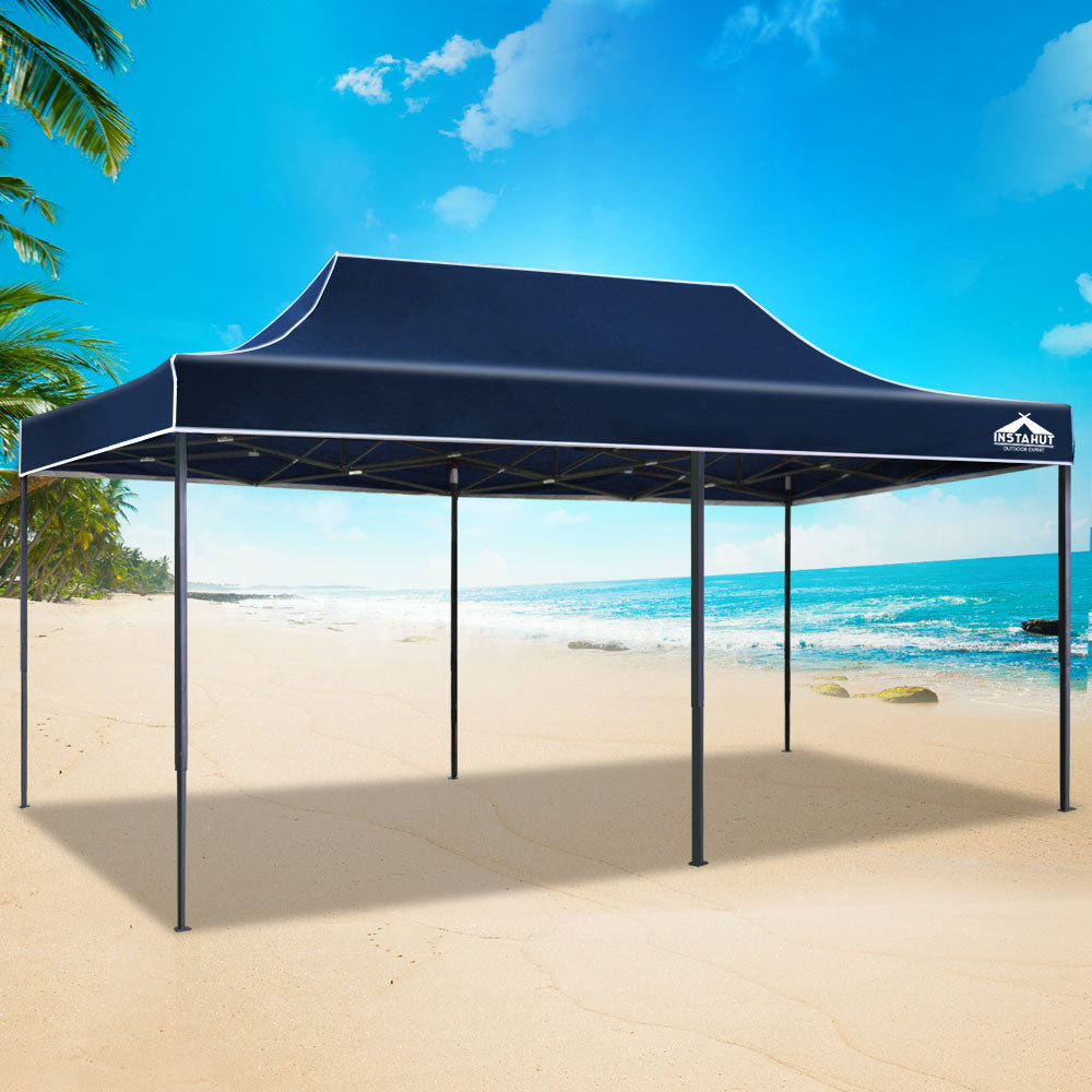 Pop Up 3X6M Folding Tent - Navy