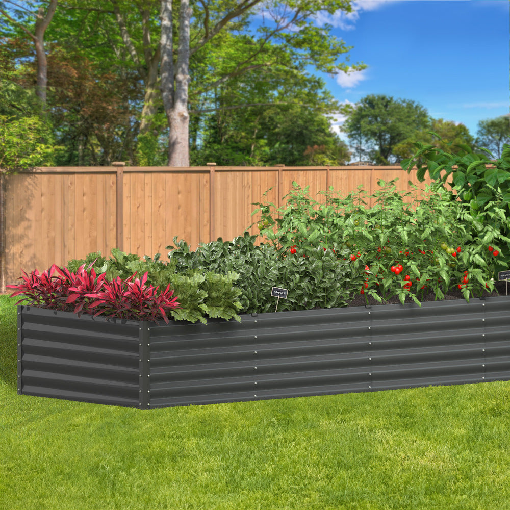 Garden Bed Kits Raised Instant Planter 160x80x45CM Galvanised Steel 2PCS