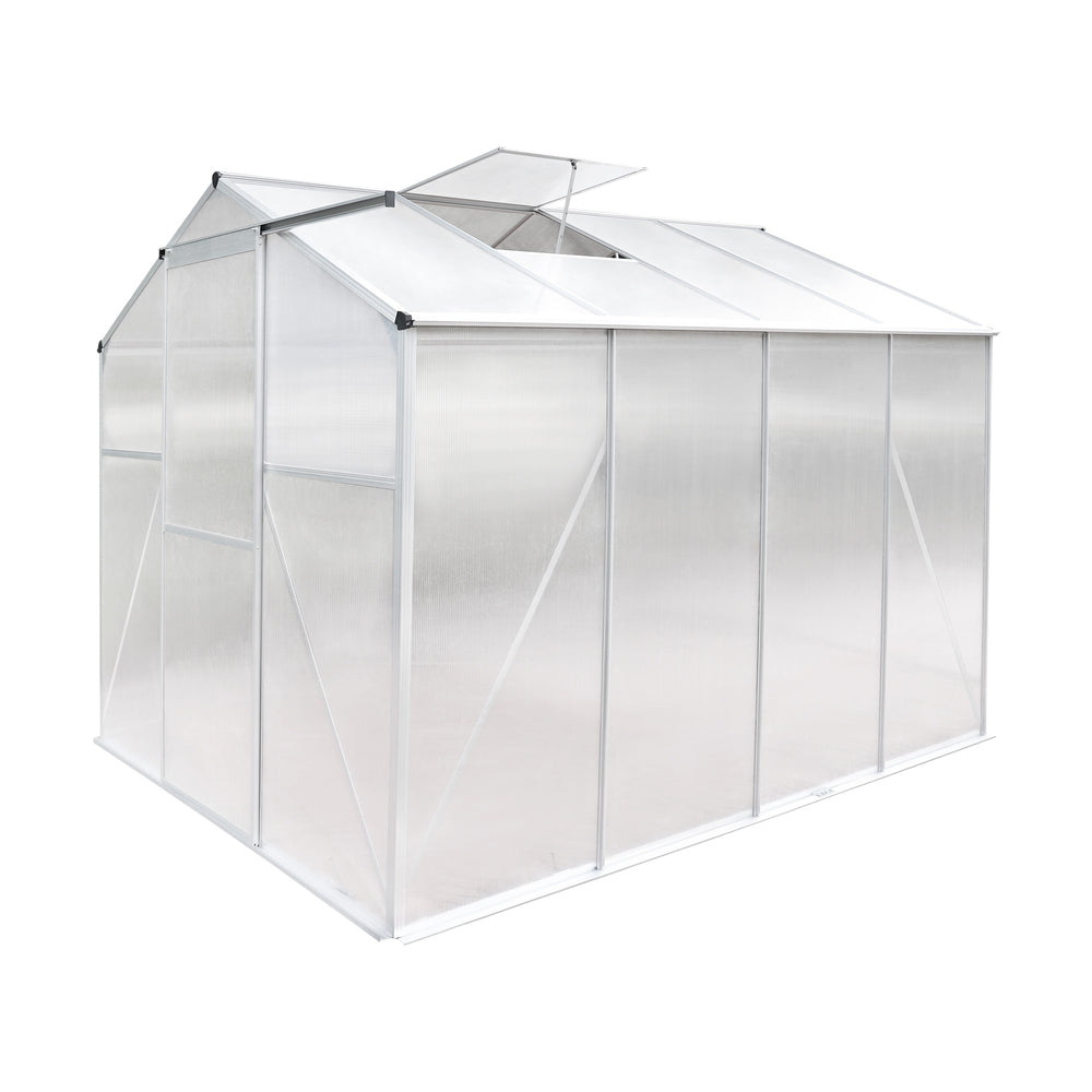 Polycarbonate Paradise: Walk-in Greenhouse Oasis (2.52x1.9M)