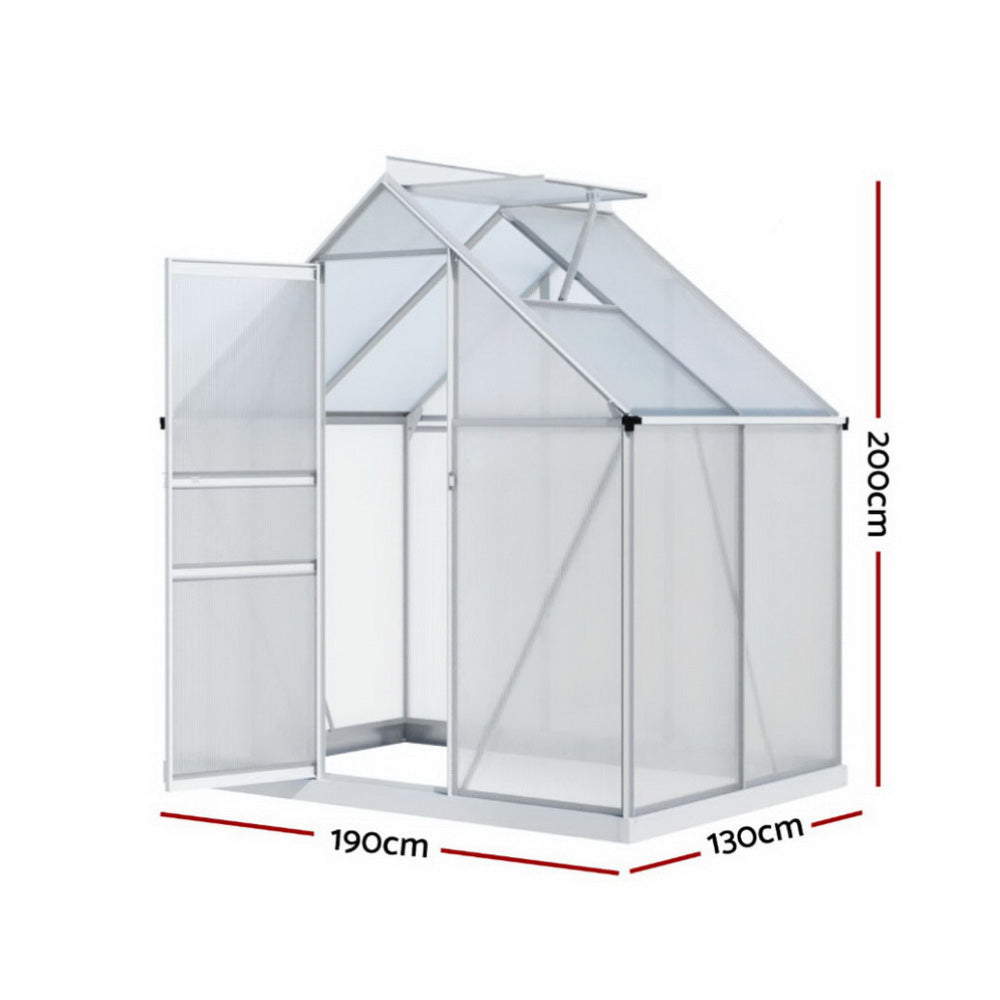 Durable Green Fingers Aluminium Greenhouse - Compact Storage Shed