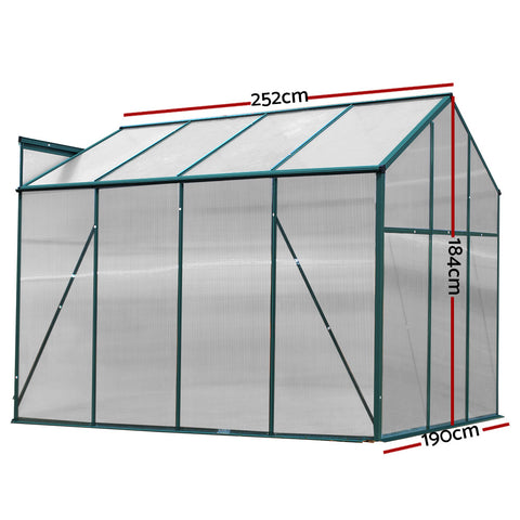 Greenhouse Aluminium Polycarbonate Green House Garden Shed