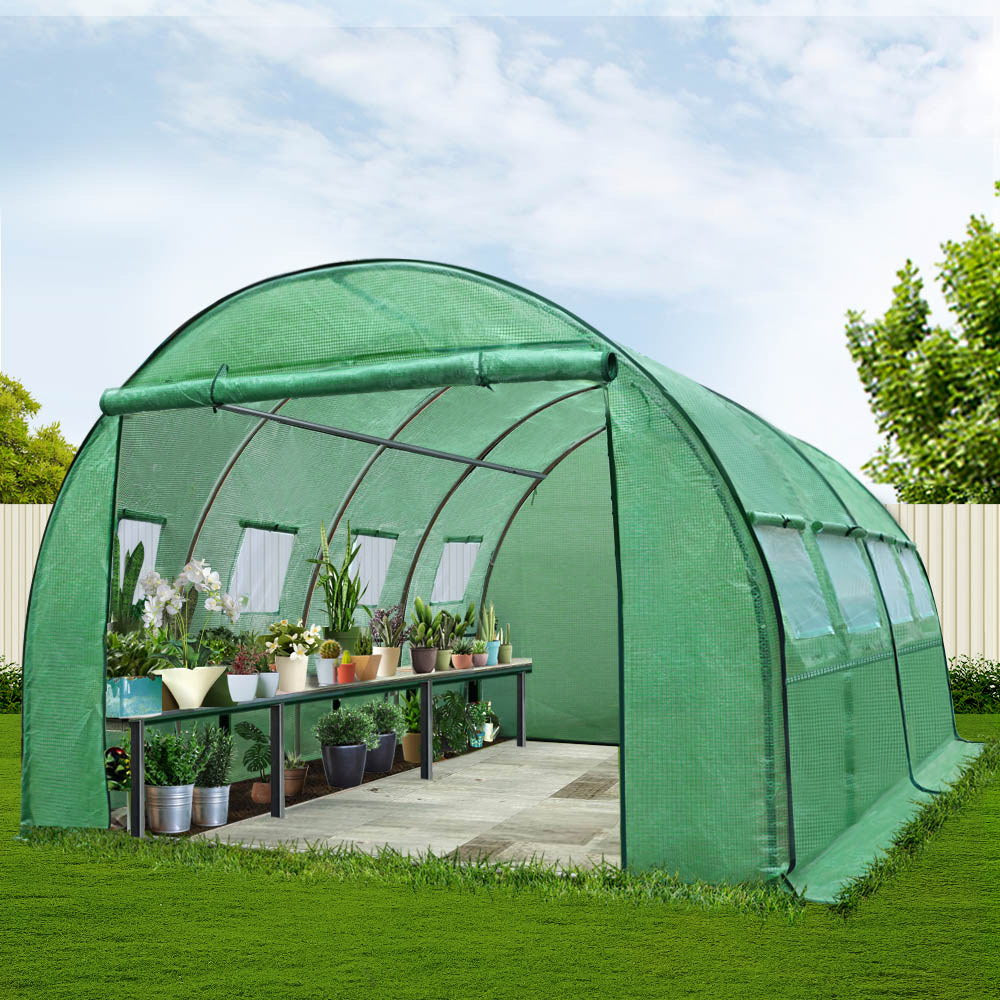 Greenhouse 4X3X2M Walk In Green House Tunnel Plant Garden Shed Dome