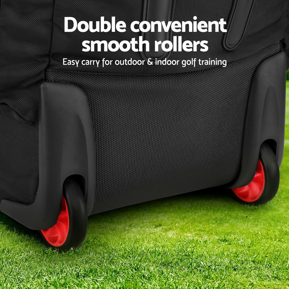 Durable Golf Travel Bag with Wheels - Hard Case