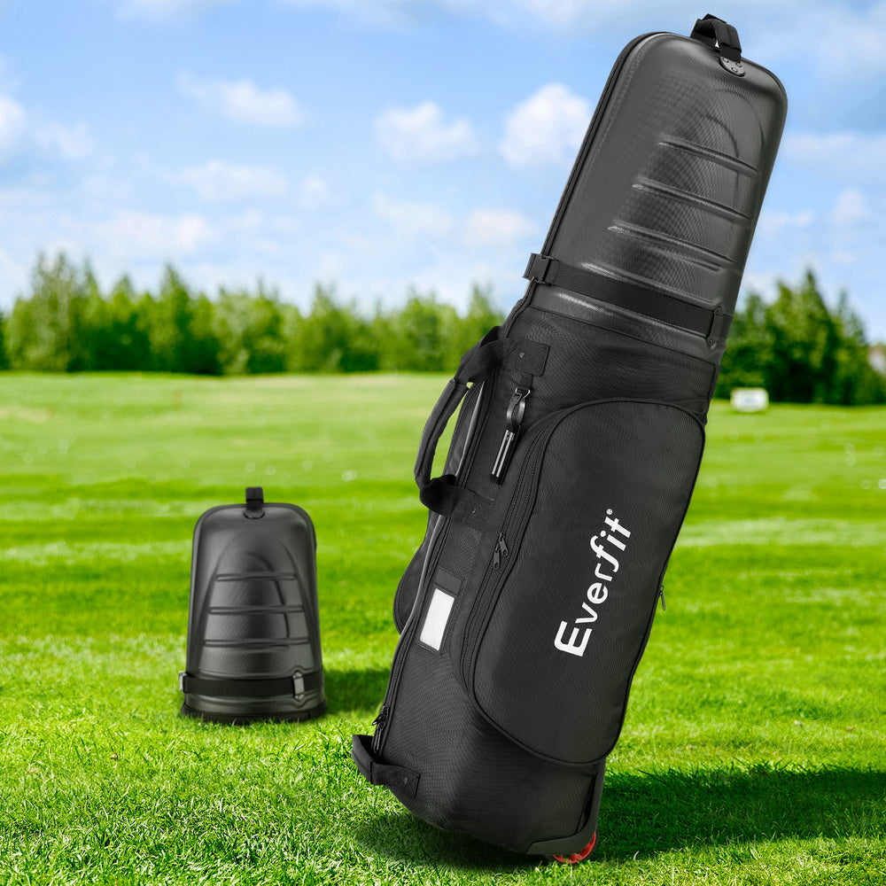 Durable Golf Travel Bag with Wheels - Hard Case