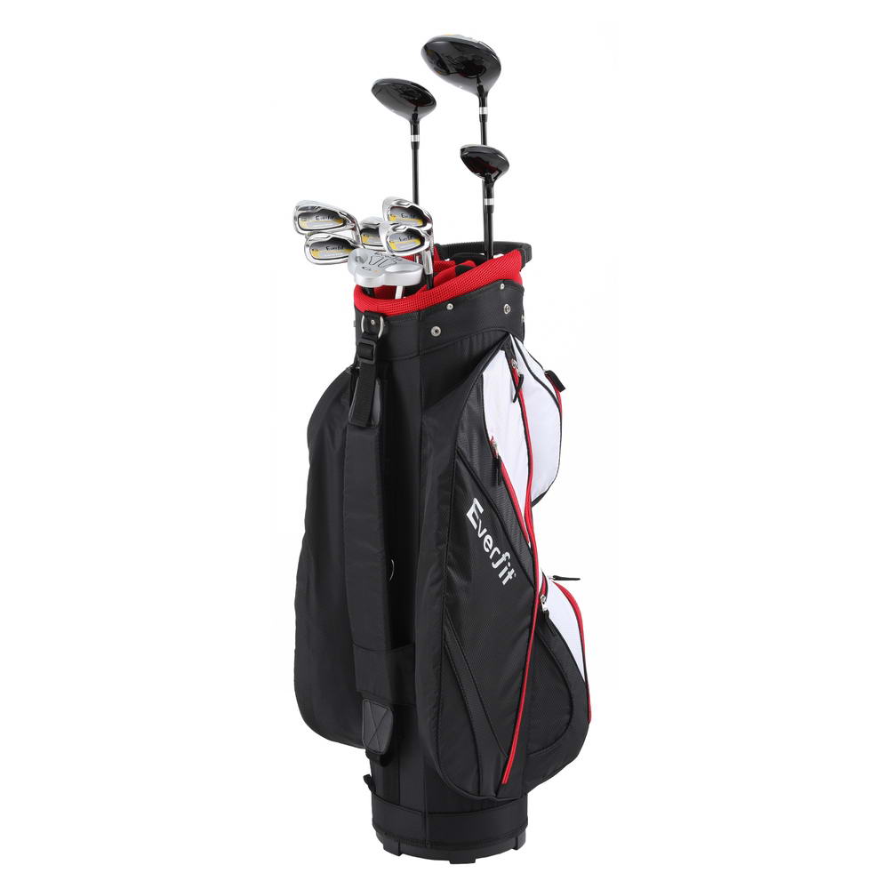 Men's Golf Club Set Right-Handed Alloy Driver with Stand Bag