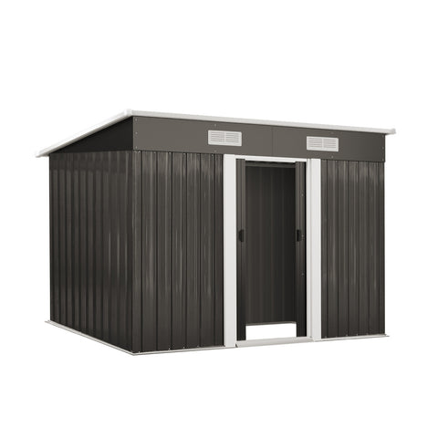 Garden Shed Outdoor Storage Sheds 2.38x1.31M Workshop Cabin Metal House