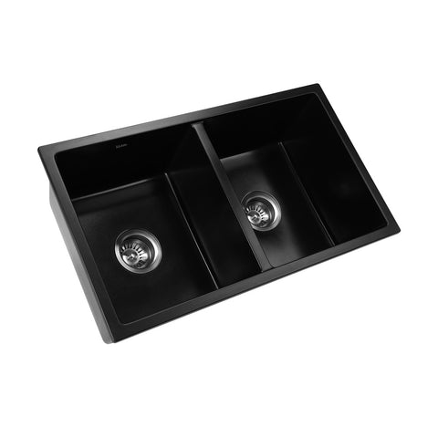 Kitchen Sink Basin Stone Sink Bathroom Laundry Double Bowl 770mmx450mm