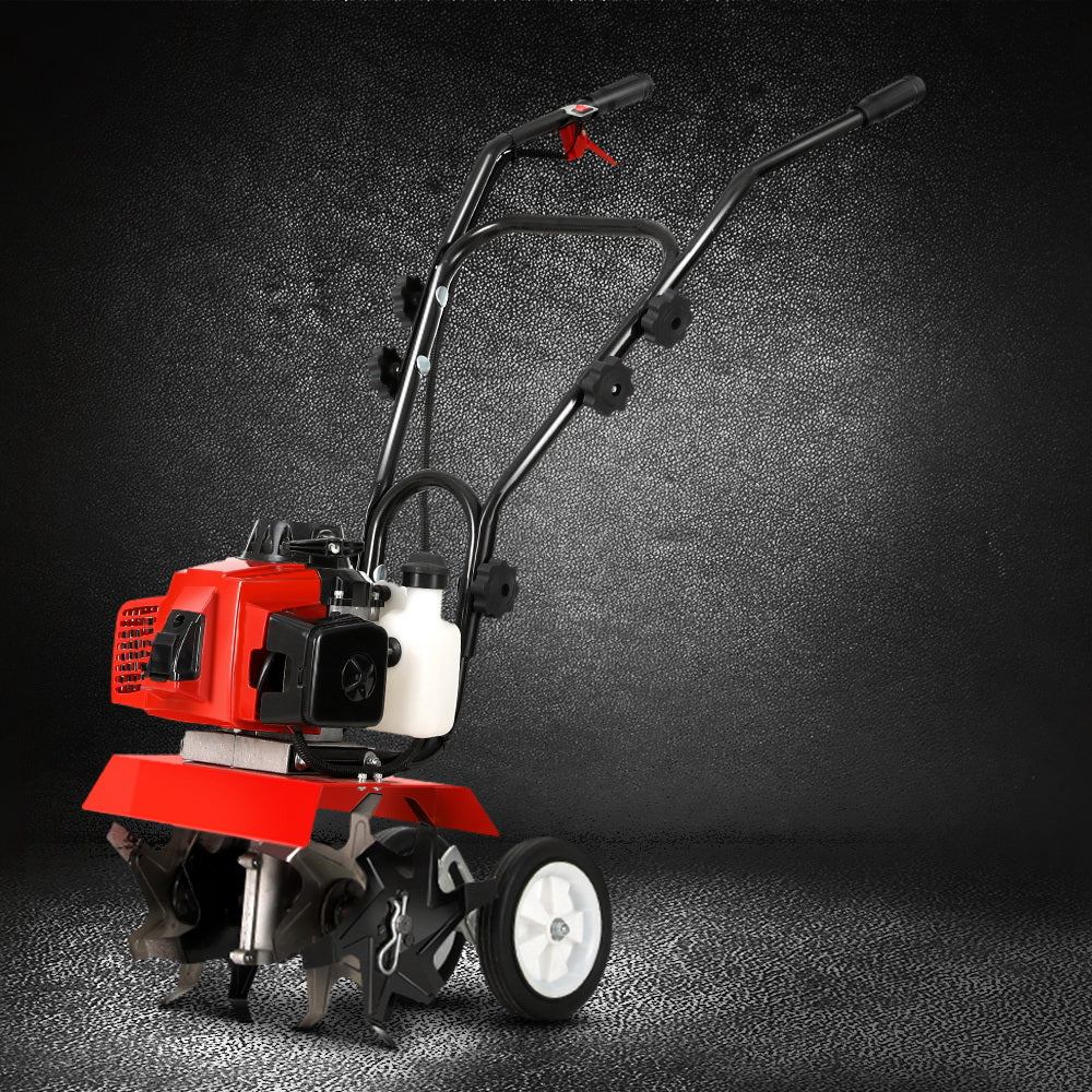 Heavy-Duty 88CC Garden Cultivator Rototiller - 4 Blades