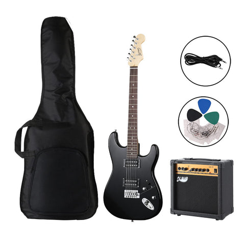 Electric Guitar Music String Instrument 20W Amplifier Black