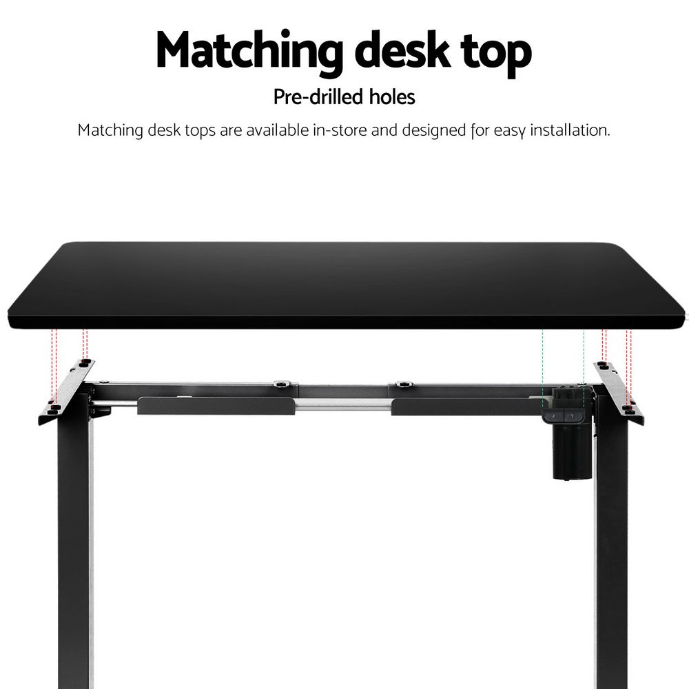 Standing Desk Frame Only Motorised Black