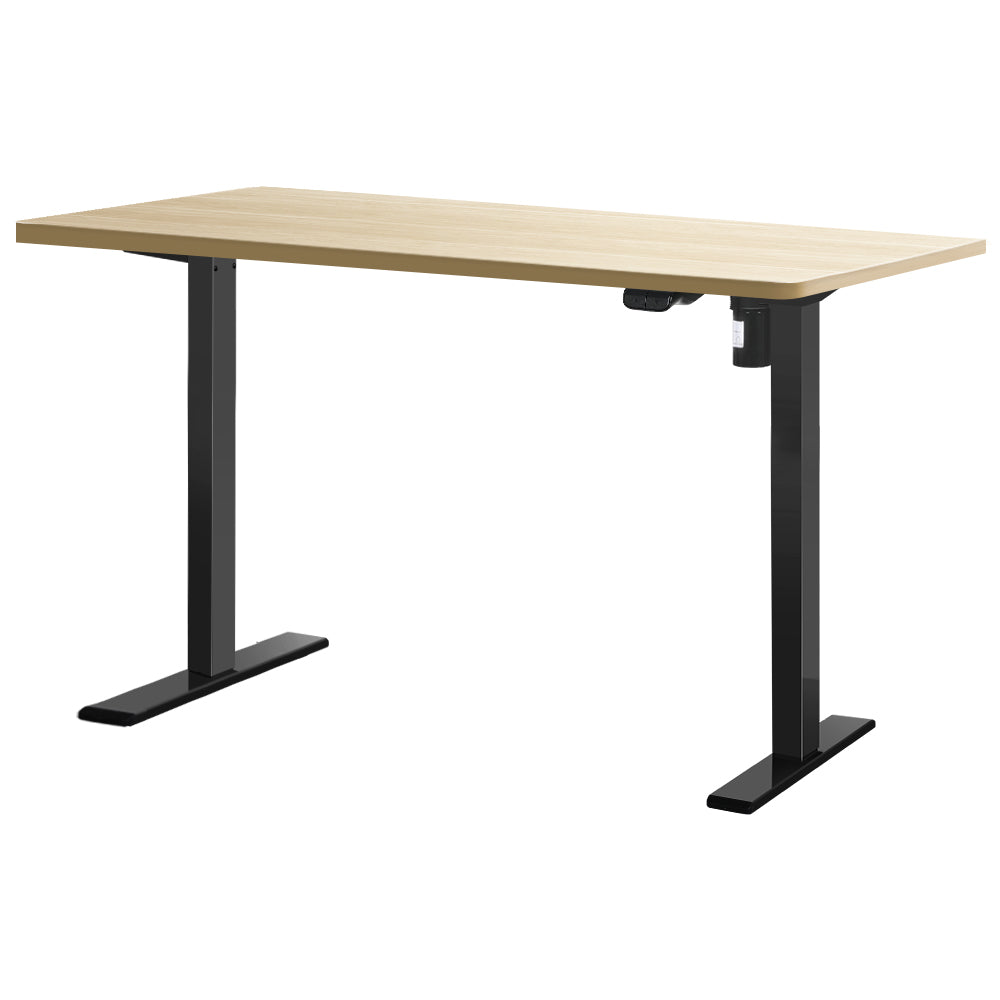 Motorised Adjustable Sit Stand Desks | Electric Standing Desk in Black Oak