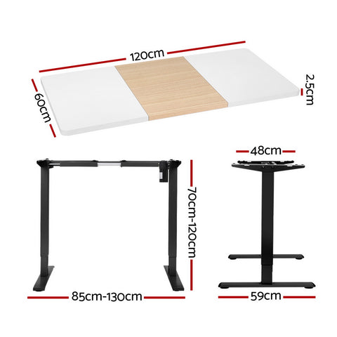 Motorised Standing Desk Sit Stand Desks 120CM/140CM