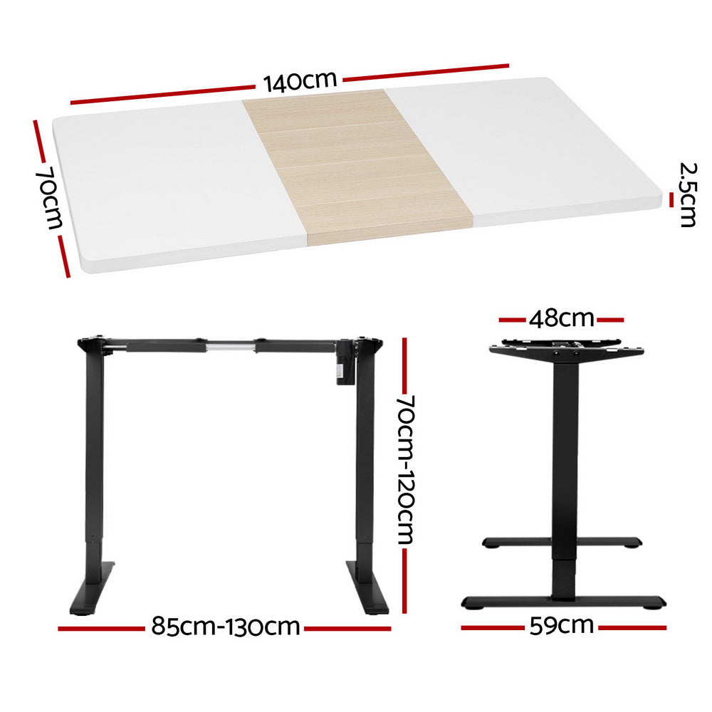 Motorised Standing Desk Sit Stand Desks 120CM/140CM