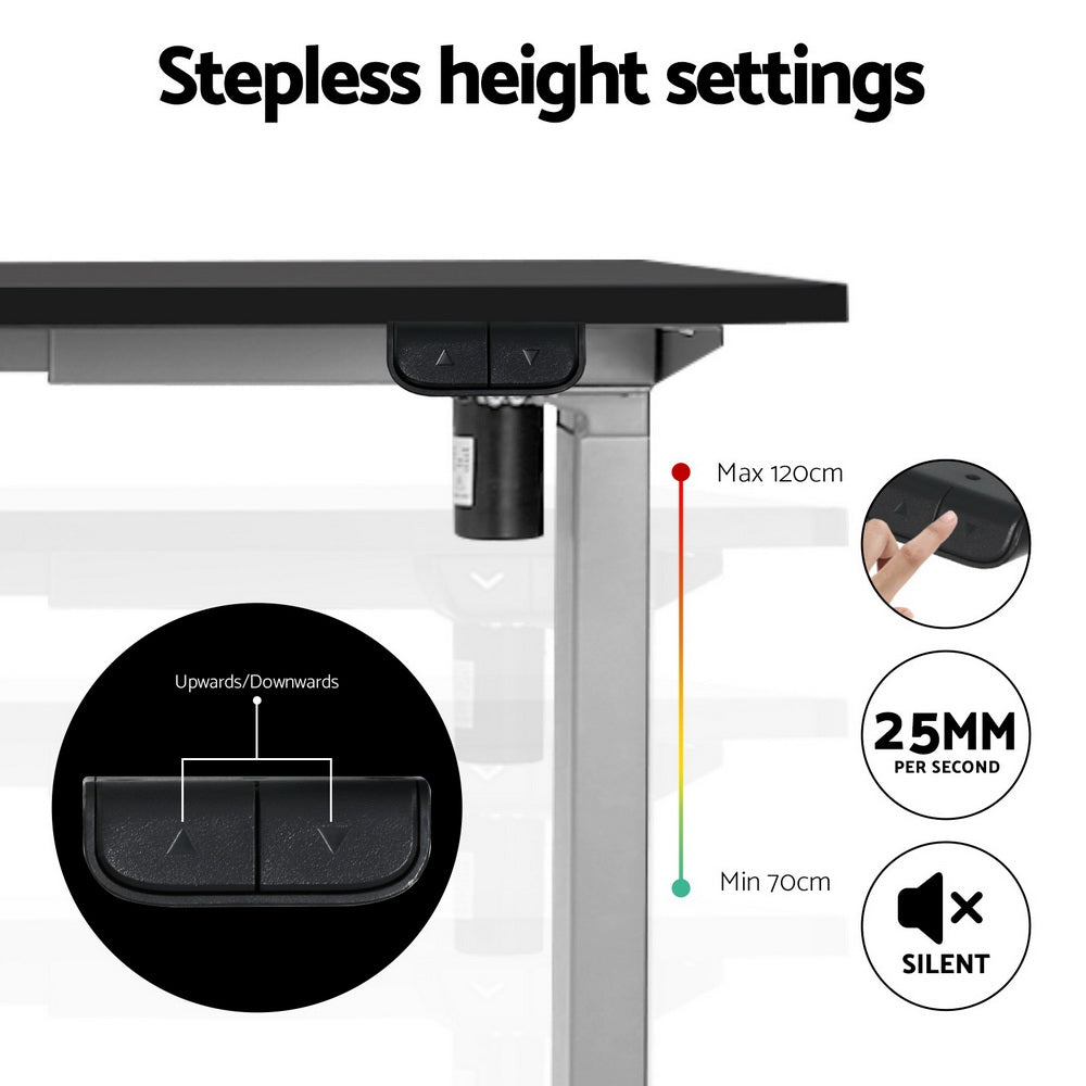 Standing Desk Frame Only Motorised Grey