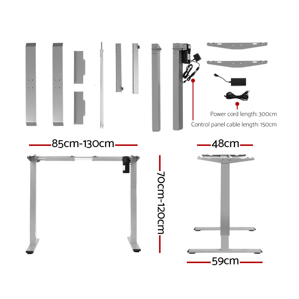 Effortless Ergonomics: Motorised Sit-Stand Desk, 140cm