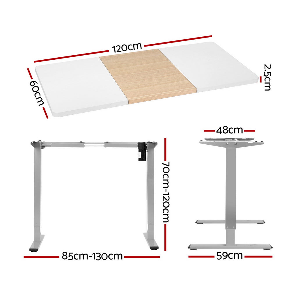 Motorised Standing Desk Sit Stand Desks 120CM/140CM