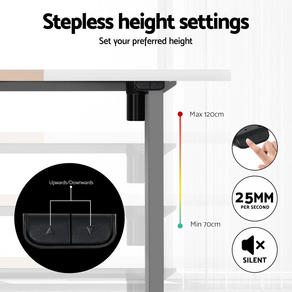 Motorised Standing Desk Sit Stand Desks 120CM/140CM