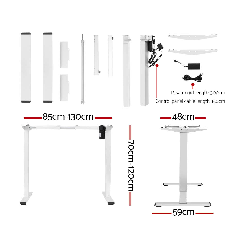 Effortless Ergonomics: Motorised Sit-Stand Desk, 140cm