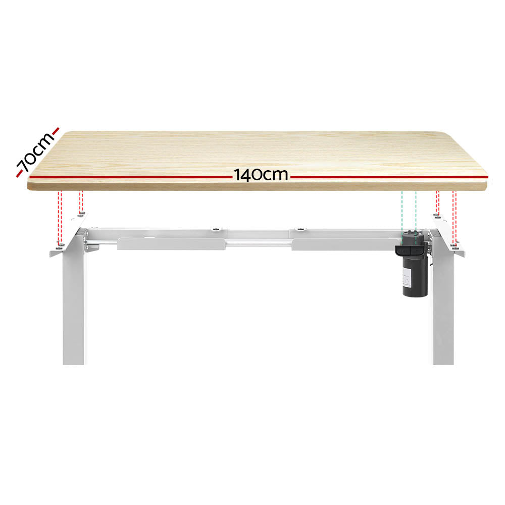 Effortless Ergonomics: Motorised Sit-Stand Desk, 140cm