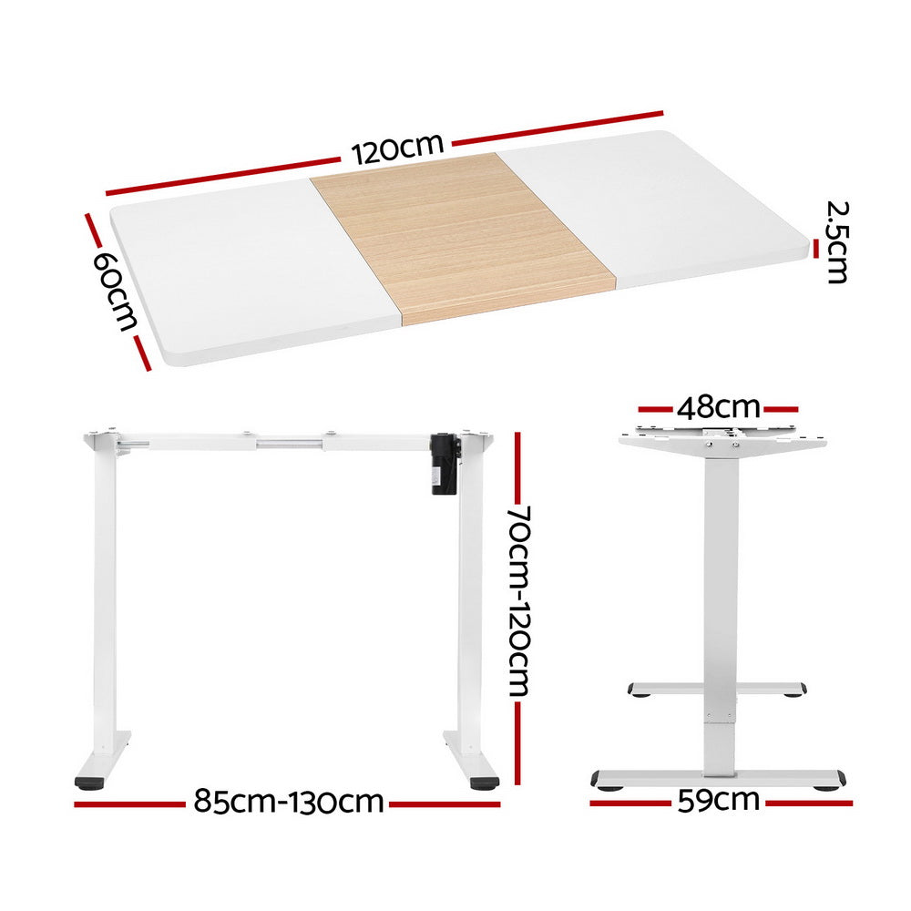 Motorised Standing Desk Sit Stand Desks 120CM/140CM