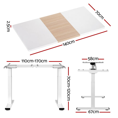 Standing Desk Motorised Dual Motor 120CM/140CM