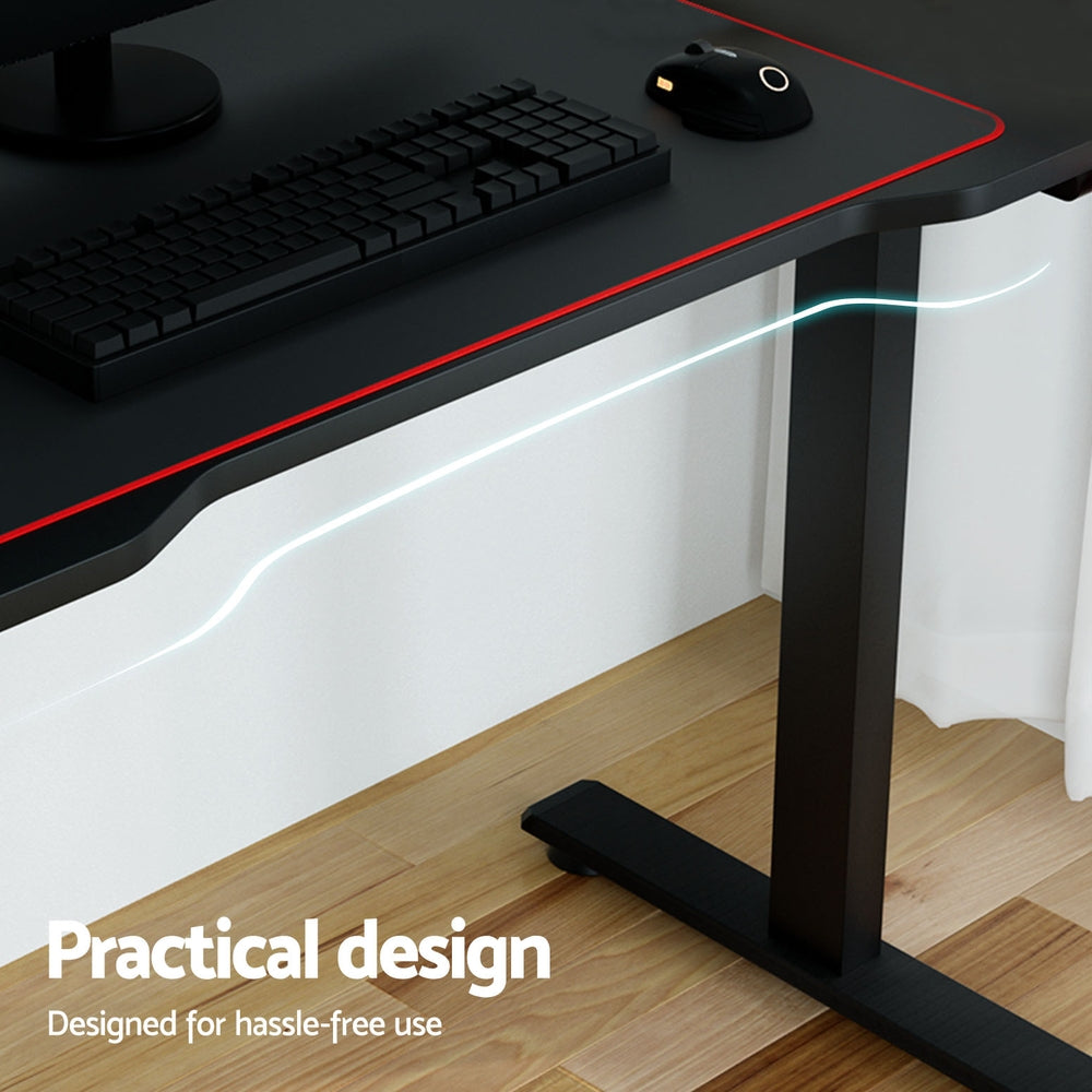 Gaming Desks Standing Desk Motorised 140CM Black