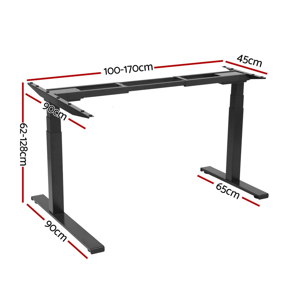 Standing Desk Frame Only L-shape Motorised