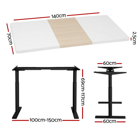 Standing Desk Motorised Electric Dual Motor 120CM/140CM