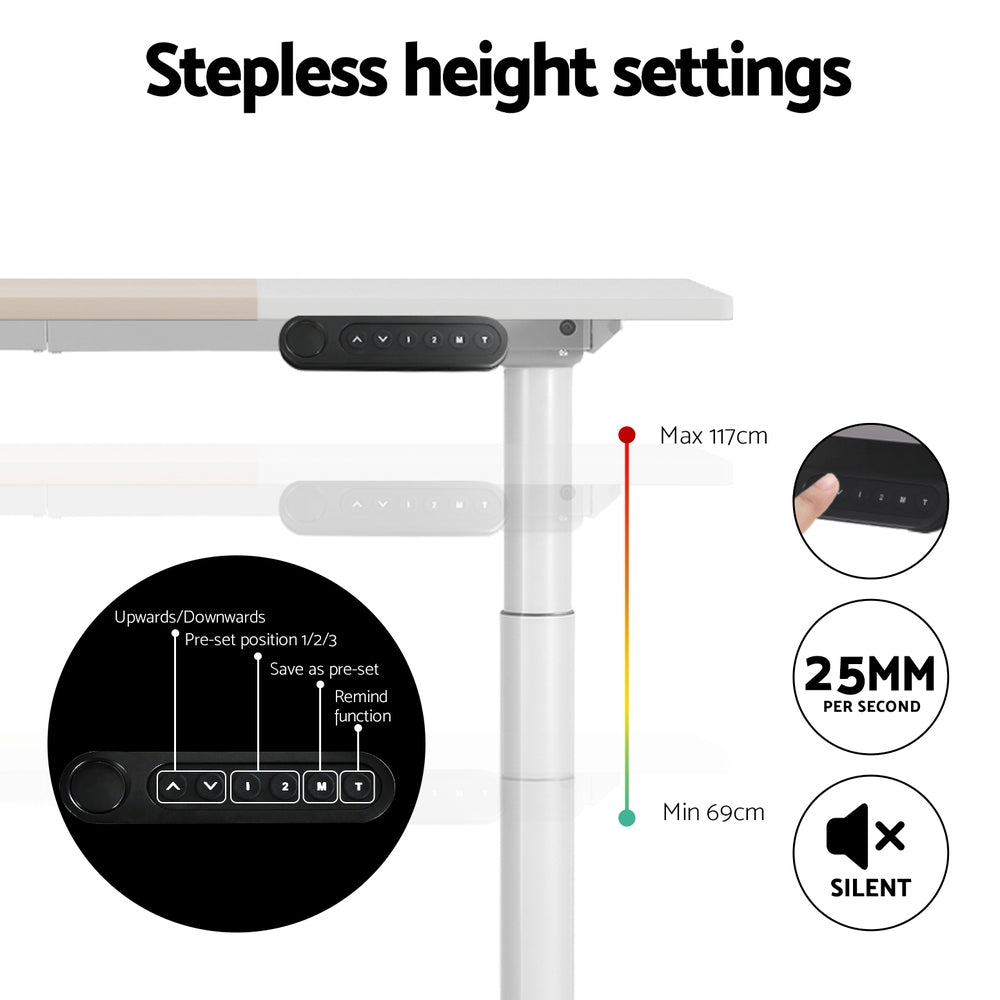 Standing Desk Motorised Electric Dual Motor 120CM/140CM