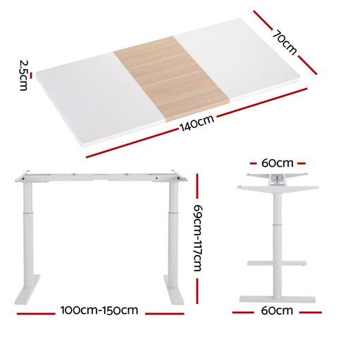 Standing Desk Motorised Electric Dual Motor 120CM/140CM