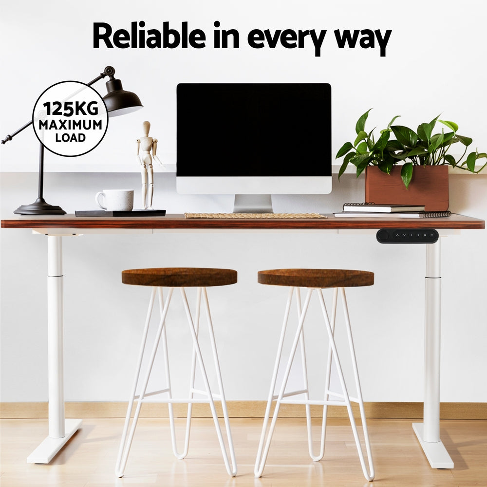 Elegant Black 140cm/120cm Height Adjustable Electric Standing Desk