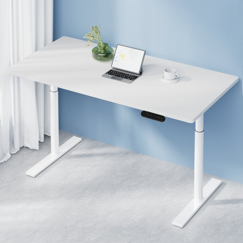 Elegant Black 140cm/120cm Height Adjustable Electric Standing Desk