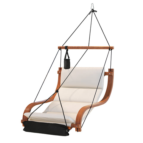 Hammock Chair Wooden Hanging Indoor Outdoor Lounge Patio