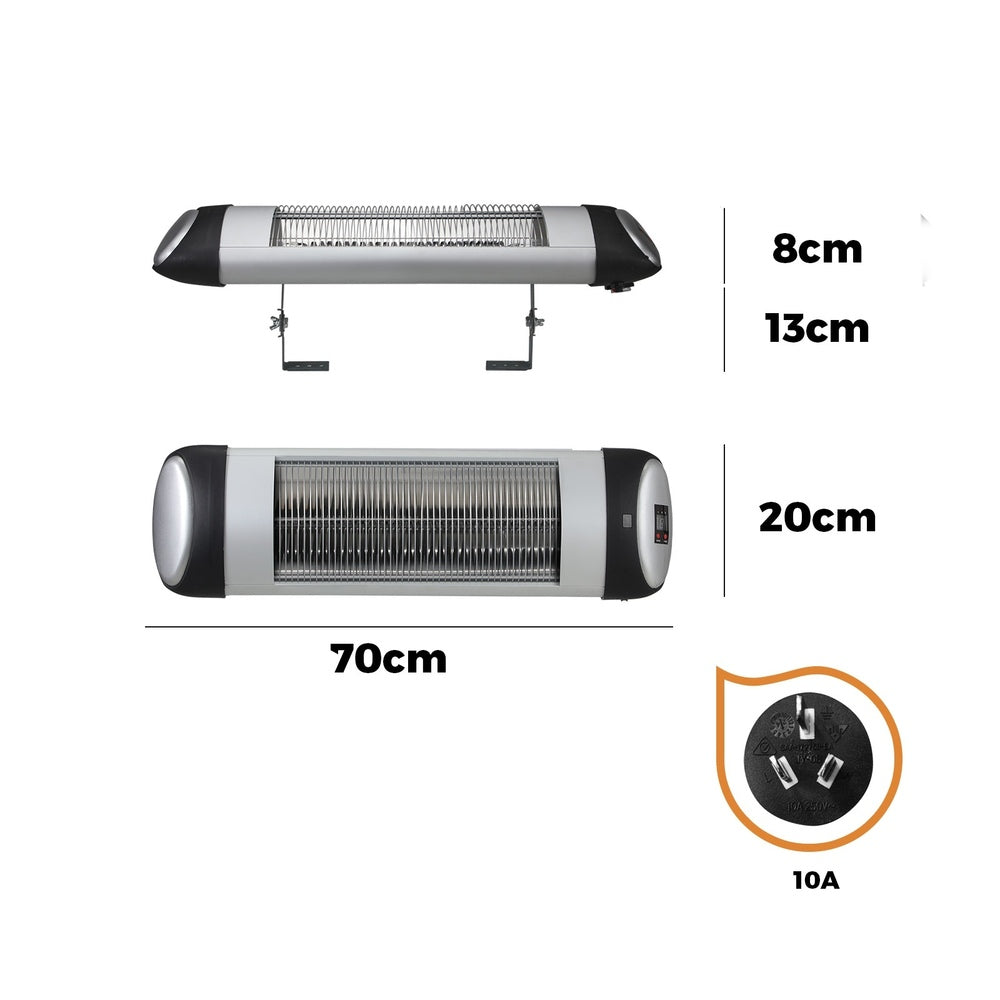 Electric Strip Infrared Heater Radiant 1500W/3000W/2500W Remote