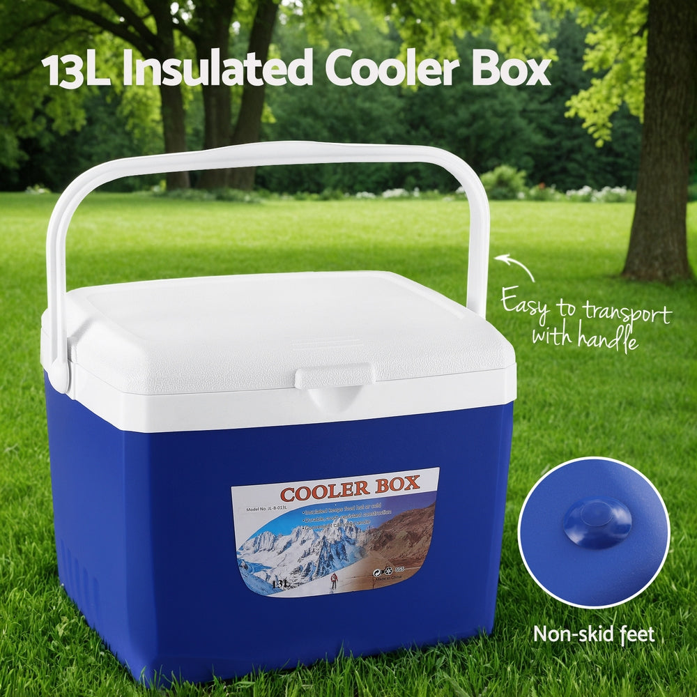 13L Portable Ice Cooler Box Camping Fridge