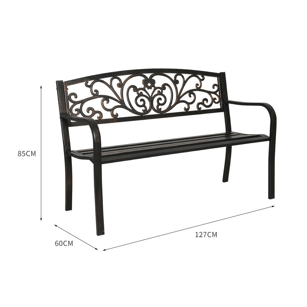 Garden Bench Seat Outdoor Furniture Bronze