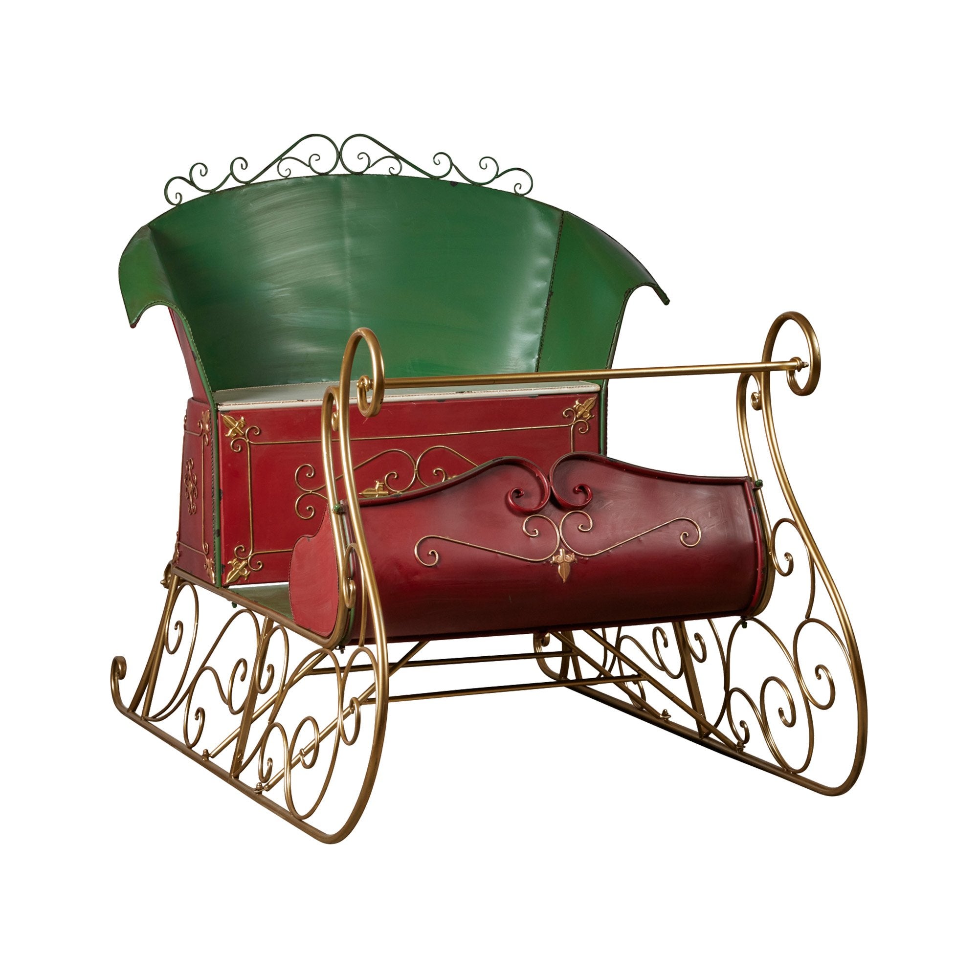 Jumbo Life Size Rustic Christmas Sleigh Display - 210cm