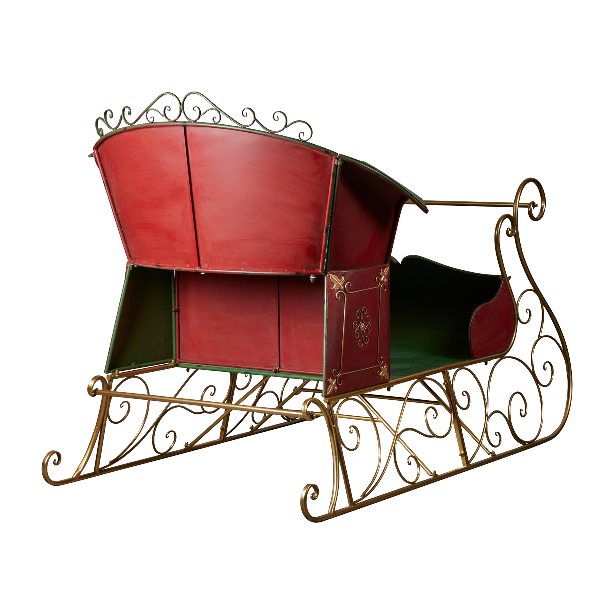 Jumbo Life Size Rustic Christmas Sleigh Display - 210cm