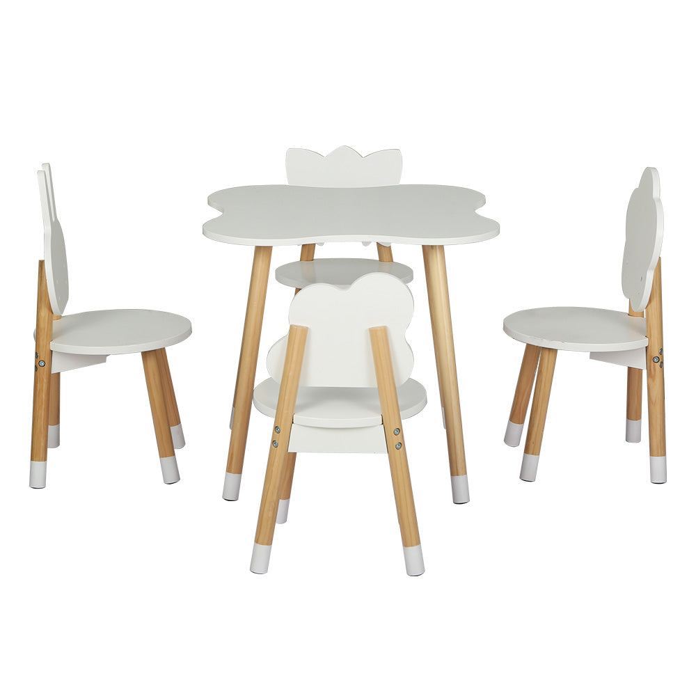 Sleek Kids Activity Table and Chairs Set - 5 Piece