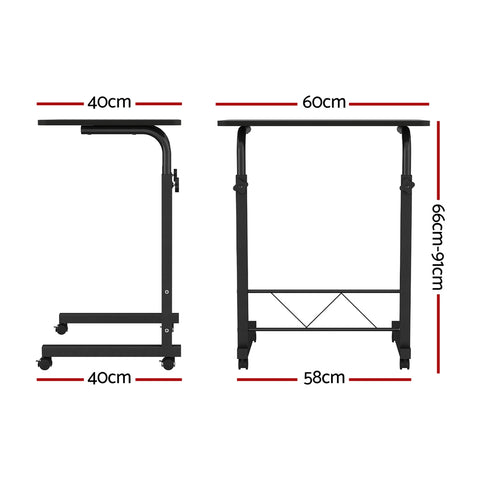 Laptop Desk Table Adjustable 60Cm Black