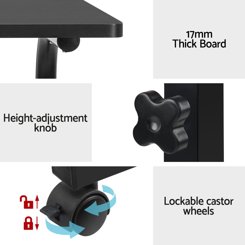 Laptop Desk Table Adjustable 60Cm Black