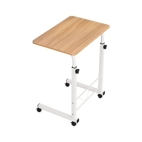 Laptop Desk Table Adjustable 60Cm Light Wood