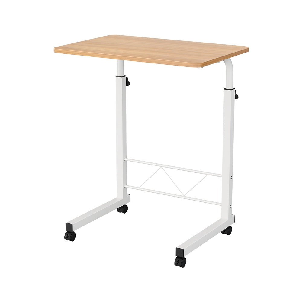 Laptop Desk Table Adjustable 60Cm Light Wood