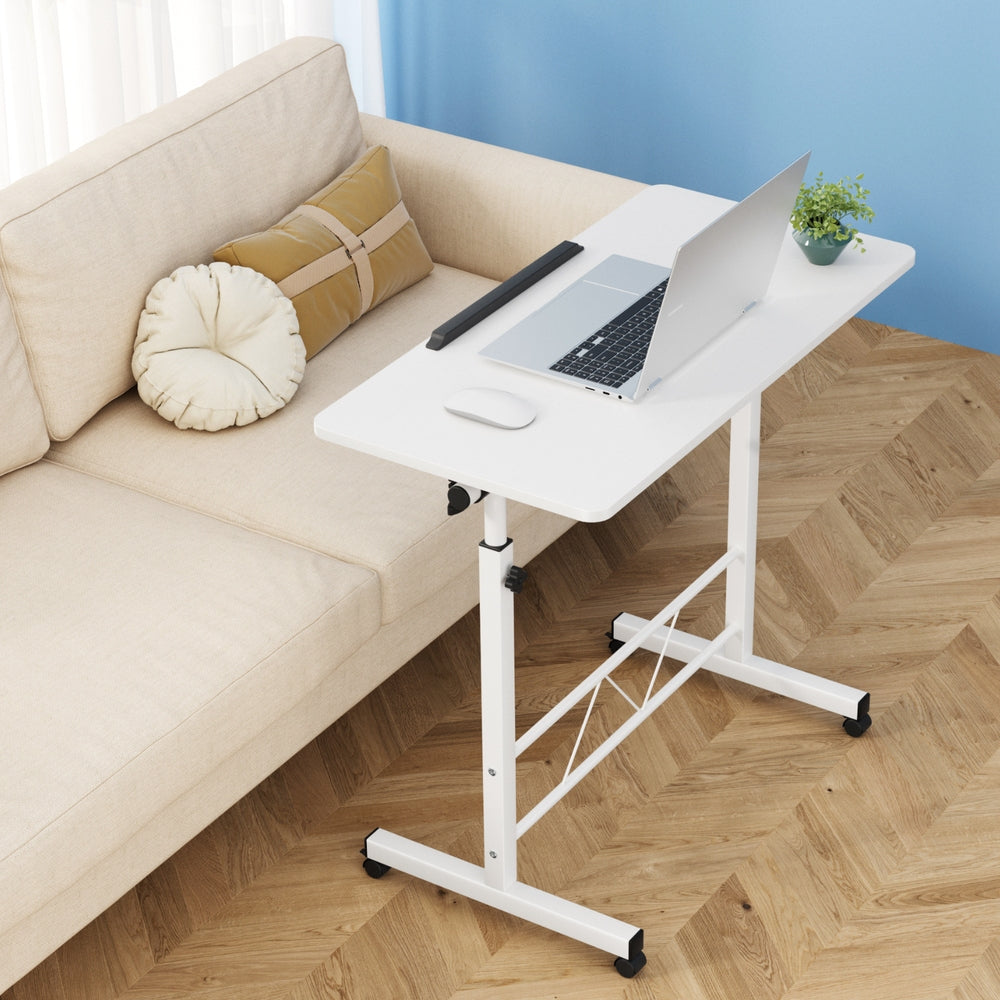 Laptop Desk Table Adjustable 80Cm White