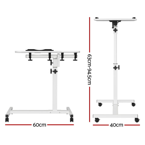 Laptop Desk Table Fan Cooling White